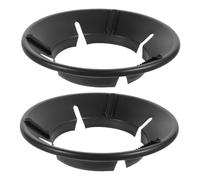 NUOBESTY 2pièces Pare-vent De Camping Pour Cuisinière à Gaz Couvre-brûleurs Protection De Poêle Anneau De Wok Support De Wok Professionnel