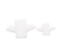 NUOBESTY 2pièces Protège-câble USB Lot de Blanc avec Design Aile pour Prévenir la Casse Dommages Gaine