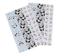 NUOBESTY 2pièces Stylus Décoratifs Autocollants pour Pencil Stickers Stylus Écrans Tactiles Faciles à Poser Et Retirer Design Panda Carton Viscosité Durable Et Élégant