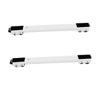 NUOBESTY 2pièces Support Mobile Télescopique Réglable pour Lave-linge avec Roulettes pour Réfrigérateur et Sèche-linge Socle pour Appareils Électroménagers