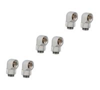 NUOBESTY 3 Ensembles Adaptateur De Tuyau À Filetage Degrés Laiton Lot De Connecteur Rotatif Pour Système De Refroidissement À Eau Pc Optimisation Du Flux De Liquide Étanchéité 2 Pièces * 3