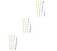 NUOBESTY 3 Ensembles D'Outils Dura 8 Pièces Pour Bricolage Peinture Graffiti Bâtonnets D'Embellissement À Points Torsadés En Spirale 6 Couleurs 8 Bâtons 1 Ensemble De
