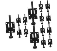 NUOBESTY 3 Ensembles Pieds De Réglage Vis Pieds De Nivellement Robustes Pieds De Bureau Pieds De Table Réglables Rallonges De Pieds De Table Clips De Pieds De Meubles 4 pièces * 3