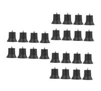 NUOBESTY 3 Ensembles Tapis De Pied De Cuisinière À Brûleur Grilles De Poêle Pieds En Caoutchouc Pour Cuisinière À Poêle À En Caoutchouc De Pare-chocs De Grille Noir 8 Pièces * 3