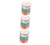 NUOBESTY 3 Ensembles Washi Tape Décoratif Pour Scrapbooking Série Poème Amour Autocollants Adhésifs Pour Journaux Et Diy Pour Décorer Calendriers Et 3 Rouleaux*3