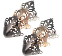 NUOBESTY 3 Paires Protège-Talons Accessoires Multipratiques en Fer pour Chaussures à Talons Hauts , Couvre-Pointes Élégants et Décoratifs pour Fêtes et Remises de Diplômes