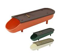 NUOBESTY 3 Pièces Boîte à Œufs Empilable avec Défilement Automatique Conteneur de Rangement pour Réfrigérateur avec Couvercle et Indicateur de Date Blanc Vert Orange