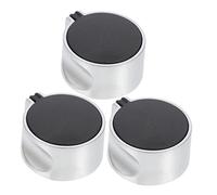 NUOBESTY 3 Pièces Bouton d'interrupteur d'incendie poêle pièces de cuisinière à gaz Remplacement des boutons cuisinière à gaz bouton du brûleur cuisinière de zinc Noir