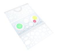 NUOBESTY 3 Pièces Kit de Gabarits de Dessin Créatif Outil Géométrique Règle Fournitures Scolaires pour Étudiants Couleurs Aléatoires Couleur Aléatoire