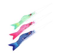 NUOBESTY 3 pièces Manches à Air Carpe Japonaise Résistant Aux Intempéries Décorations Extérieures pour Jardin Patio et Cour Symboles de Chance