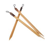 NUOBESTY 3 Pièces Pen Plume Plat pour Calligraphie Traditionnelle Outil et Robuste pour Dessin Peinture Modelage Poterie et Polymère Fournitures Artistiques pour Signature et