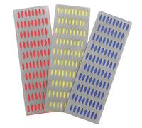 NUOBESTY 3 Pièces Pierre à Aiguiser Diamant Maille Simple Face pour Affûtage Ciseaux Cuisine Outil Polyvalent Portable Durable