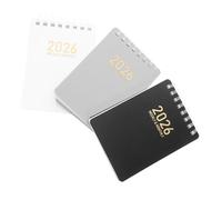 NUOBESTY 3 Pièces Planner Notebook Set With Spiral Binding Compact Yearly Management Book Calendar For Work School Personal Organization