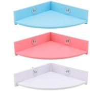 NUOBESTY 3 pièces Plateforme pour Petit Animal avec Vis Plateforme Angle Colorée pour Hamster et Cochon Installation Facile Surface Lisse et Bord Arrondi pour Cage Animaux