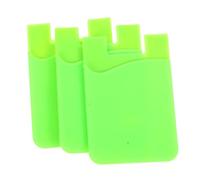 NUOBESTY 3 Pièces Pochette Adhésive pour Téléphone Portable Support Silicone Antidérapant pour Vert
