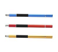 NUOBESTY 3 Pièces Stylets Capacitatifs pour Tablette et Smartphone Stylo Tactile à Pointe Fine avec Embout Conducteur et Ventouse Sensible et Ergonomique pour Dessin et Prise de Notes