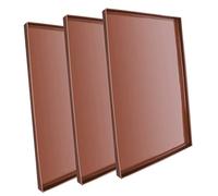 NUOBESTY 3 pièces Tapis Silicone pour Déshydrateur Lot de Résistant Haute Température Réutilisable Compatible Four et Séchoir à Fruits Antiadhésif pour Cuisson et Séchage