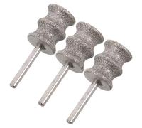 NUOBESTY 3 Pièces Têtes de Rechange pour Meuleuse Électrique de Griffes Animaux Abrasives Corindon Résistantes à Usure Compatibles pour Soins et Polissage des Ongles