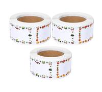 NUOBESTY 3 rouleaux Étiquettes Adhésives Résistantes à Eau Huile pour Bocaux et Contenants Compatibles Imprimantes Jet Encre de Autocollants Rectangulaires pour Cuisine Bureau et Maison