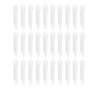 NUOBESTY 30 Applicateurs Pinceaux Lèvres en Silicone Semi-transparents, Set 30 Pièces pour Masque à Lèvres, Outil Maquillage Professionnel, Réutilisable et Doux pour Peau Sensible