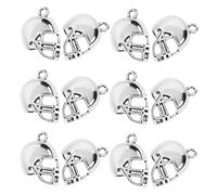NUOBESTY 30 Pièces Accessoires De Sport Perles De Football Charmes De Sport Pour Bracelets Bibelots De Rentrée Pour Les Mamans Fournitures De Maman De Football Alliage De Zinc Silver