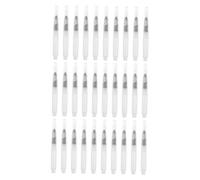NUOBESTY 30 Pièces Lot de Pinceaux Aquarelle Rechargeables avec Réservoir Eau Transparent Stylos à Pointe Fine pour Dessin Mélange et Techniques
