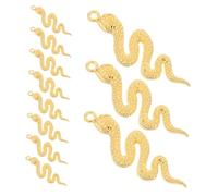 NUOBESTY 30 Pièces Pendentif Serpentin Rétro Charmes De Serpent Pour Boucles D'oreilles Charmes Des Boucles D'oreilles Pour L'artisanat Golden