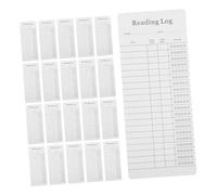 NUOBESTY 30 Pièces Reading List Bookmarks For Book Lovers Thick Paper Library Cards Reading Log Tracker For Schools Offices Libraries