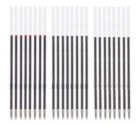 NUOBESTY 300 recharges de stylo à bille de 0,7 mm, recharges d'encre remplaçables, noir/rouge/bleu, accessoires de bureau, fournitures scolaires pour les besoins d'écriture quotidiens