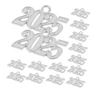 NUOBESTY 30pièces Breloques pour Création de Bijoux et Pendentifs DIY Breloques du Nouvel An pour Colliers et Bracelets