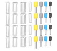 NUOBESTY 390 Embouts de Câble à Sertir Isolés en Cuivre Étamé 2/4/6/8/10/12/14/16 Awg Kit de Bornes D’Extrémité pour Fil Électrique Assortiment Polyvalent pour Connexions Électriques