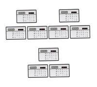 NUOBESTY 3ensembles Calculatrice Solaire Mini Ultra-Fine Outil De Calcul Numérique De Bureau Compact Et Pratique