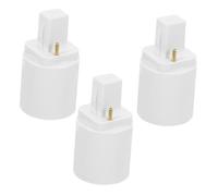 NUOBESTY 3pcs G24d À E27 Convertisseur De L'ampoule À 2 Broches Adaptateur De Douille De Lampe À LED Convertisseur De Base De L'ampoule LED Pour La Maison Et Le Magasin Et Le Bureau
