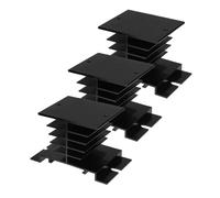 NUOBESTY 3pièces Dissipateur Thermique pour Relais Statique SSR Bloc De Refroidissement Compact Remplacement pour Automatisation Industrielle