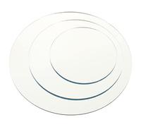 NUOBESTY 3pièces Lot de Panneaux Miroir Acrylique Ronds pour Fond Photo Table Accessoires De Photographie Lisse comme Miroir