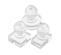 NUOBESTY 3pièces Moule à Fard à Paupières Forme Ronde Rectangulaire et Carrée Outil de Pressage pour Poudre de Blush et Illuminateur Outil de Réparation pour Maquillage