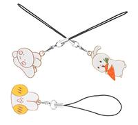 NUOBESTY 3pièces Porte-clés Lapin à Suspendre Kit De Fabrication De Bracelets Avec Pendentif Joli Accessoire Pour Loisirs Créatifs