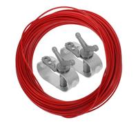 NUOBESTY 3pièces Treuil avec Câble pour Couverture De Piscine Outil De Tension pour Hivernage Extérieur Sol Fil Acier Fixation Tendeur Kit Piscine