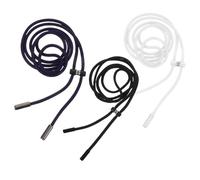 NUOBESTY 3set Kit de Cordon de Serrage, Ensemble de Blocage de Cordon de Pantalon de Survêtement, Polyester, Métal et Plastique, Rond, sans Nœud, avec Enfile-cordon, pour Paquet