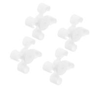 NUOBESTY 4 Ensembles Ensemble de modèles de Construction Fournitures de modèle Architectural Mini-Table chaises Miniatures pour l'artisanat Petite Table mobilier Miniature Plastique Blanche