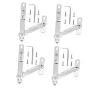 NUOBESTY 4 Ensembles Limiteur Ouverture de Fenêtre Acier Inoxydable Dispositif de Sécurité pour Fenêtres à Battant et Coulissantes Protection Garçon Fille Contrôle Angle Ouverture