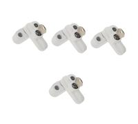 NUOBESTY 4 Ensembles Loquets De Fenêtre Pour Les Vieilles Fenêtres Serrure À L'épreuve Des Enfants Verrouillage Loquet De Porte Moustiquaire Blanche Alliage D'aluminium