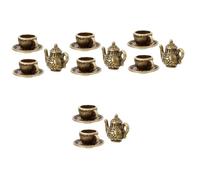 NUOBESTY 4 Ensembles Modèle De Mini Service à Thé Poupée Petites Tasses à Thé Mini-théière Tasse Miniature Petite Tasse à Thé Tasse De Thé Miniature Rose Pot Mignon Le Fer