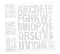 NUOBESTY 4 Feuilles Transferts Thermocollants Lettres Alphabet Complet pour Vêtements Sacs Chapeaux DIY Personnalisable Au Lavage