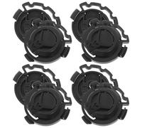 NUOBESTY 4 Paires de Boucles de Verrouillage pour Visière de Casque Moto Clips de Fixation en Plastique Noir Accessoire de Casque Verrou d'Écran Résistant pour Usage Quotidien