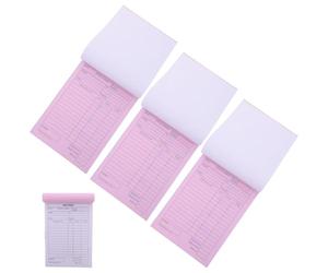 NUOBESTY 4 Pièces Bloc de Factures Autocopiant 2 Parties en Papier pour Petites Boutiques avec Suivi des Commandes et Carnet de Reçus Duplicata Pratique