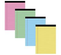 NUOBESTY 4 Pièces Bloc-notes Détachable A4 à Carreaux, Format Paysage | Reliure Solide et Pages à Déchirer, Partage Facile des Notes, pour Bureau et Réunions