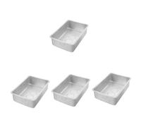 NUOBESTY 4 Pièces Boîte De Chiffre d'affaires en Métal Plateau De Composants Bacs Atelier Outil Organisateur De Stockage Matériel Organisateur De Matériel Petit Organisateur Le Fer