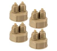 NUOBESTY 4 Pièces Bouchons de Bouteille Générateurs DIY Réacteur Rapide ABS pour Système Co2 D’Aquarium, Eau et Plantes, à Visser, Lot pour Bricolage