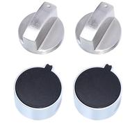 NUOBESTY 4 Pièces Bouton de Commande pour Cuisinière à Gaz de de Zinc Température Design Remplacement pour Brûleur de Cuisine